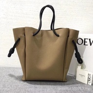 Loewe Apricot Flamenco knot tote bag Series knot Portable Shoulder Shopping bag Bucket bag LHT400121