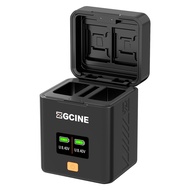 Camera Battery Charging Case for NP-W126 NP-W126S Batteries 2-slot Battery Charger with Card Slots O