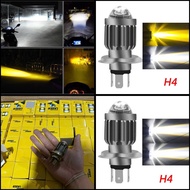 Motorcycle Led Headlight H4 Ball Bearing 2 Colors Led H4