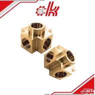 Brass internal thread connector - 5-way brass internal thread connector - 5-way connector for pump