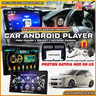 [Installation Available] 📺 For Proton Satria Neo Android Player 🎁 FREE Casing + Cam Mohawk Soundstream Bride 1+16 2+32