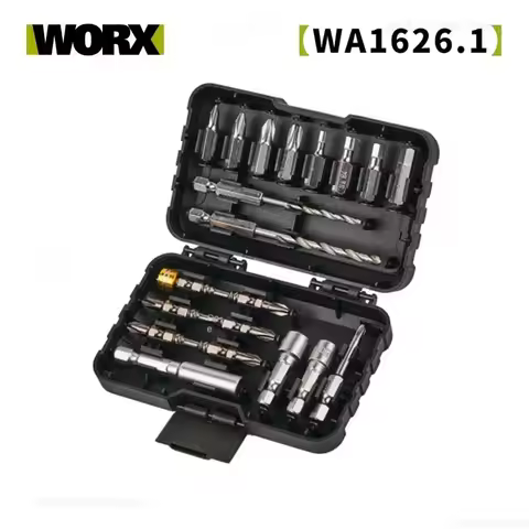 Original Worx WA1626.1 Drill Bits Set with Phillips Hexagon Torx Extend Rod Twist Sleeve Hole Bit Po