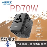 Taix Taixing Electrician PD70W Gallium Nitride High-Speed Fast Charging Travel Adapter 7-Hole Output