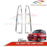 PERODUA KENARI TAIL LIGHT TAIL LAMP COVER (CHROME) '2 PC/SET'