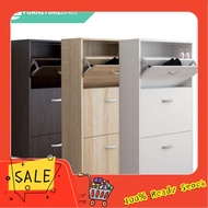 Fred Marilena(HOT ITEM) Rak kasut IKEA PHILIP space saver 3 doors shoe cabinet rak kabinet kasut kay