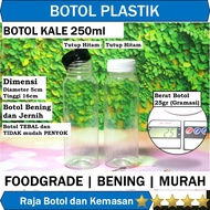 Bottle Of Kale 250ml Round LN Large Diameter Drink 250ml kale250 Drink250 Plastic Herbal Coffee Guava Juice sinom jamu es temulawak Thick 25gr 27gr 28gr gram 25 27 28 Retail