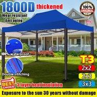 【No standing water】tent outdoor heavy duty 2x2 2x3 3x3 3x4.5 3x6M Foldable Retractable Tent 1800D Th