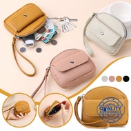 Cute Women's Mini PU Leather Slim Wallet, Zipper Closure, 4 Color Options