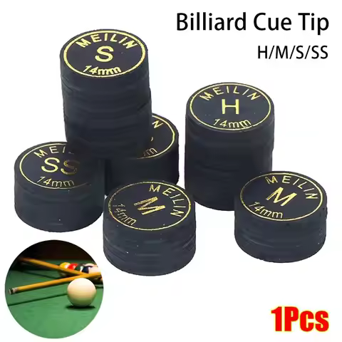 1Pcs New Snooker Pool Billards Cue Tips H/M/S/SS 14mm Billards Tip 9 Layers Pole Repair Accessories 