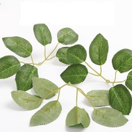 20pcs Artifical Flower Stem Fake Leaves Artifical Rose Leaves Tape DIY Flower Bouquet