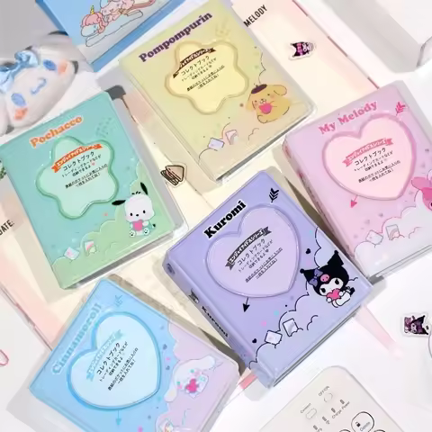 hello kitty small photo album Sanrio Kurome cinnamon dog star idol bestie ID photo storage bag card 