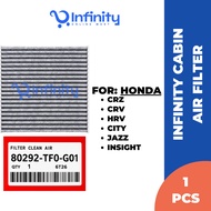 INFINITY Carbon Cabin Air Filter For Honda City/ Crv/ Hrv/ Crz/ Jazz/ Insight/ Civic Fc (80292-TF0-G