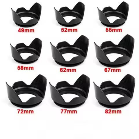 Lens Hood 49mm 52mm 55mm 58mm 62mm 67mm 72mm 77mm Screwed Flower Petal LENS HOOD for canon nikon Son