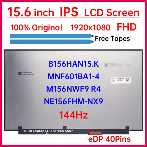 15.6" 144Hz LCD Screen NE156FHM-NX9 B156HAN15.K M156NWF9 R4 MNF601BA1-4 For Lenovo Legion 5 15APH9 5