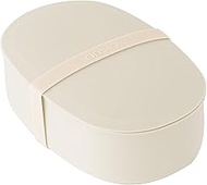 Ansio OVL-650 Soft Serving Lunch Box, 22.0 fl oz (650 ml), Sand, Beige, Easy to Clean, Dishwasher Sa