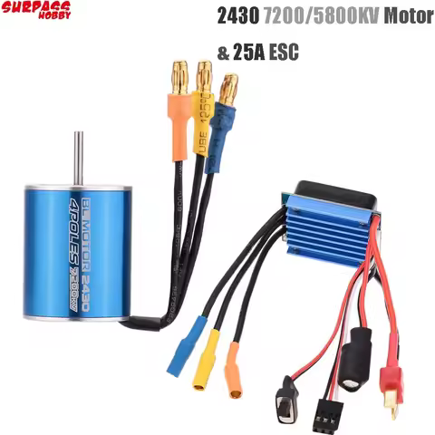 Surpass Hobby 2430 5800KV 7200KV 4P Sensorless Brushless Motor 25A Brushless ESC Electric Speed Cont