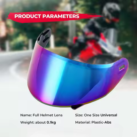 For HNJ Cat Ear Motorcycle Helmet Lens Full Face Moto Helmet Visors Transparent Colorful Easy To Ins