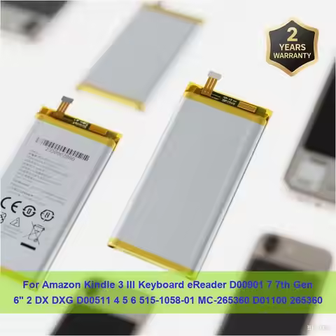 Battery For Amazon Kindle 3 III Keyboard eReader D00901 7 7th Gen 6" 2 DX DXG D00511 4 5 6 515-1058-