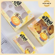 10pcs Disposable 2/4/6pcs Packaging Box Egg Tart Packaging Box Portuguese Egg Tart Packaging Box Egg