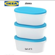 IKEA JAMKA FOOD CONTAINER SET OF 3