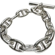 愛馬仕 Chaine d'Ancre GM 12鏈節手鍊，925銀，67.4克，16厘米，女士款，二手