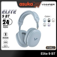 Vinnfier Elite 9 BT Wireless Headphones Deep Bass with Bluetooth 6.0 24H Playtime & AUX Support