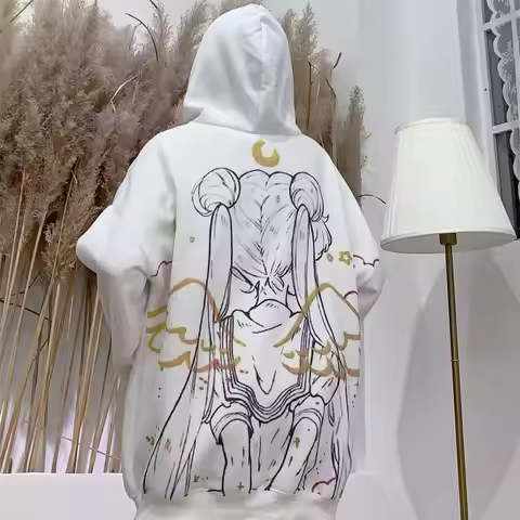 Hoodies Women Youthful Sweatshirts Clothes Y2k 2000s Streetwear Essentials Hooded Shirt Spring Autum