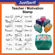 in stock Ulasan Rubber Stamp cop guru Cop Ulasan Guru Stamp Penilaian Guru emogi cop guru teacher st