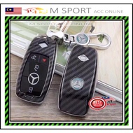 Carbon Fiber Car key cover Key fobs skin shell case For Mercedes Benz E Class E200 E260 E300 E320