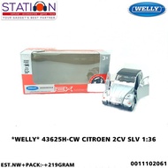 WELLY 43625H-CW CITROEN 2CV SILVER 1-36