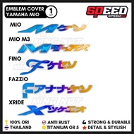 Emblem Sticker Logo Yamaha Matic Mio Mio M3 Fazzio Filano Xride Fino Kanji Project60 Emblem Titanium