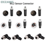 OXZAWG M12 Sensor Connector, Sensor Plug Connector M12 Aviation Plug, Power Adapte Straight M12 Sens