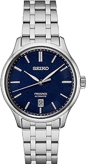 Presage Dark Blue Dial Steel Watch Sapphire Glass SRPD41J1, Blue