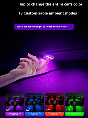 RGB Footwell Lights HD Seat LampFor Au - di A1 8X A3 8V 8Y A4 B8 B9 A5 8T A6 C6 C7 C8 A7 A8 D3 D4 D5