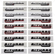 BITURBO AMG 4MATIC+Labeling Suitable for Mercedes-Benz Benz 17-21 Fender Car Labeling Car Accessorie