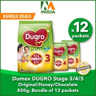[Bundle x12] Dumex DUGRO Stage 3 / Stage 4 / Stage 5 - Original / Honey / Chocolate