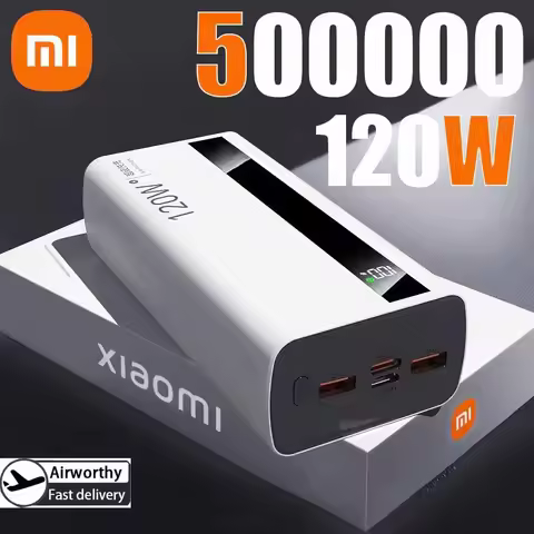 Xiaomi 500000mAh 120W High Capacity PowerBank Super Fast Charging Portable External Battery Powerban