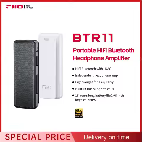 FiiO BTR11 Bluetooth 5.3 Receiver LDAC 3.5mm Wireless Audio Headphone Amplifier Adapter For JD1 FD11
