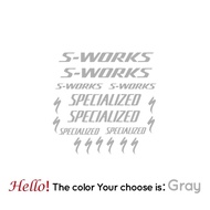 Jiuxindatt S-Works logo nhãn dán trong suốt cho khung xe đạp chuyên Nhãn dán vinyl cho xe đạp leo nú