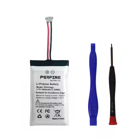 Perfine BAGP1001 DualSense Edge Controller Battery for SONY PS5 Edge; Playstation 5 Edge Batteries N