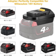 KUNLUN MIL18DL Battery Converter for Milwaukee to Dewalt Battery Adapter, Convert for Milwaukee M18 