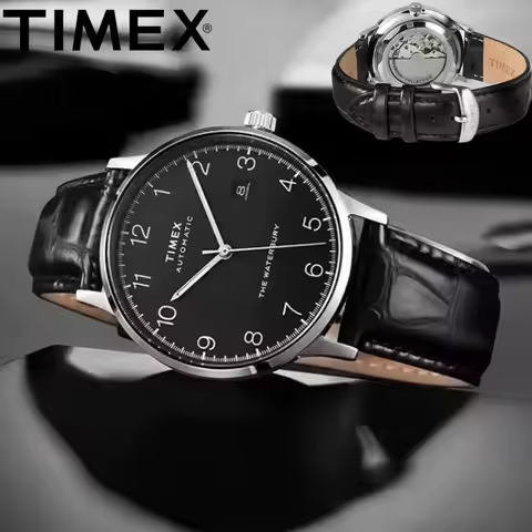 TIMEX Automatic Mechanical Watch Male American Stainless Steel Scratch Proof Waterproof Diving Watch