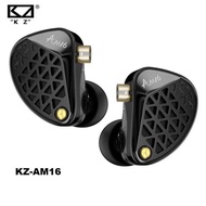 NEW KZ AM16 16 Drivers Professional Hi-Fi IEM Ergonomic Design Wired Earphone with Bass-Enhanced/Bal