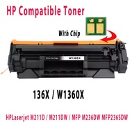 HP Compatible Toner 136X W1360X WIth Chip For HP Laserjet Printer M211D M211DW MFP M236DW MFP M236SD