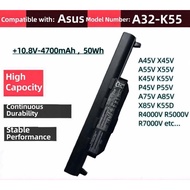 Asus Battery Lithium Pack 4700mah for laptop X45V K45V K55V P45V X55V A55V A75V A85 A32-K55