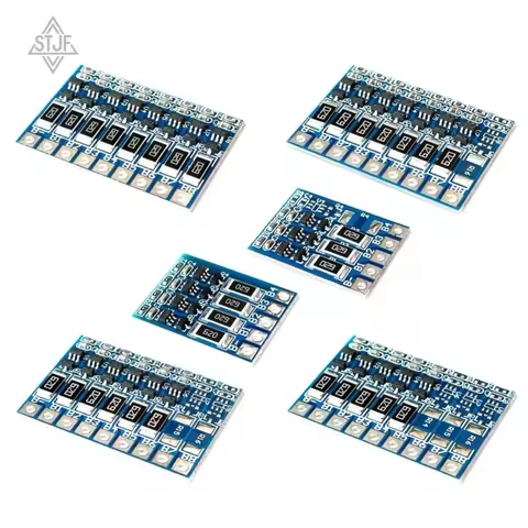 STJF 3S 4S 5S 6S 7S 8S 4.2V Balance Function Protection Board 68mA Li-ion Lipo Battery Lithium 18650
