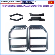 Baga w175 baga sau w175 baga khung hông w175 cảng sau w175 sơn mầu đen nhám mbiker