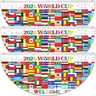 temu Hot Sale 2026 World Cup semicircle flag outdoor courtyard decoration hanging flag World Cup foo
