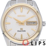 精工 Grand Seiko 星期日曆男士腕錶Grand Seiko石英錶 SBGT038/9F83-0AJ0 帶盒保修 K18YG/SS 男士腕錶 白色拋光 成色極佳 [二手]
