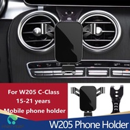 Gravity Car Phone Mount for Mercedes W205 C300 W206 C200 GLC250 GLC300, Auto Lock Air Vent Navigatio